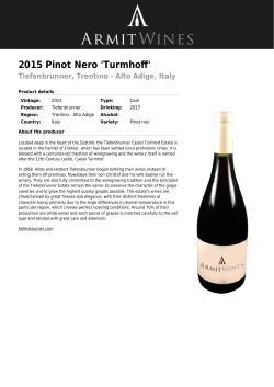 2015 Pinot Nero `Turmhoff`