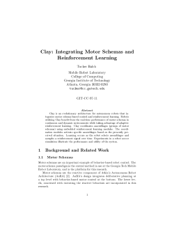 Clay: Integrating Motor Schemas and Reinforcement Learning