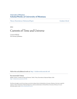 Currents of Time and Universe - ScholarWorks @ UMT