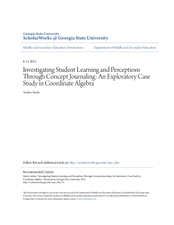 Investigating Student Learning and Perceptions Through Concept