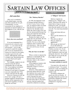 Job searches - Sartain Law Offices