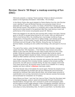 Review: Geva`s `39 Steps`