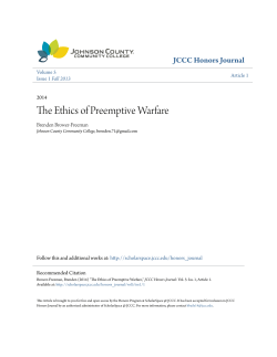 The Ethics of Preemptive Warfare