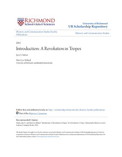 Introduction: A Revolution in Tropes