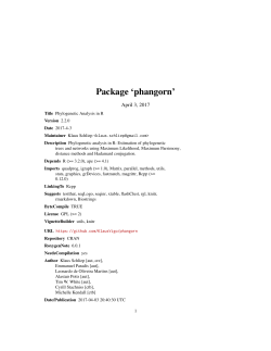 Package `phangorn`