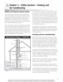Heating and Air Conditioning