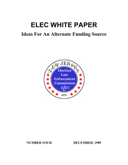 Number 4 - Election Law Enforcement Commission