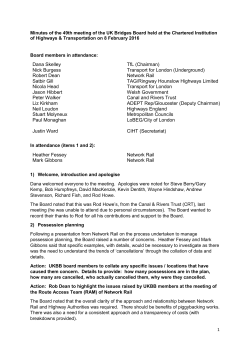 Dana Skelley TfL (Chairman) Nick Burgess Transport for London