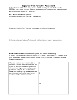 Sojourner Truth Formative Assessment