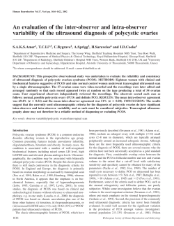 An evaluation of the inter-observer and intra