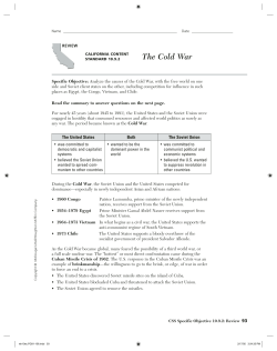 The Cold War