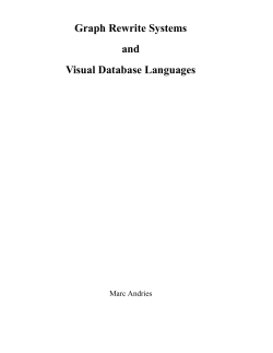 Graph Rewrite Systems and Visual Database Languages