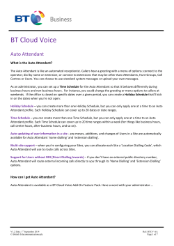 BT Cloud Voice Auto Attendant - Help and Contact | BT Business
