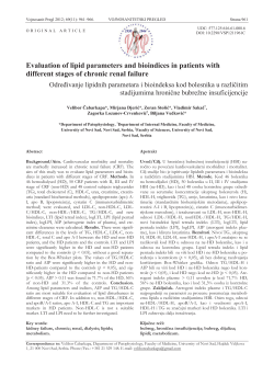 Evaluation of lipid parameters and bioindices in patients