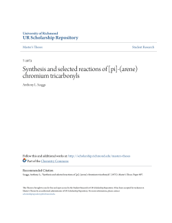 Synthesis and selected reactions of [pi]