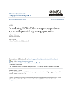 Introducing NOB-NOBs: nitrogen-oxygen
