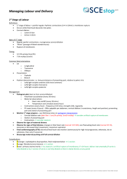 Managing Labour and Delivery