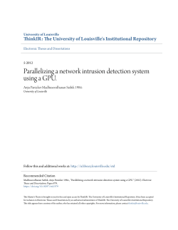 Parallelizing a network intrusion detection system using a