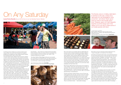 On Any Saturday - Victor Harbor Farmers Market