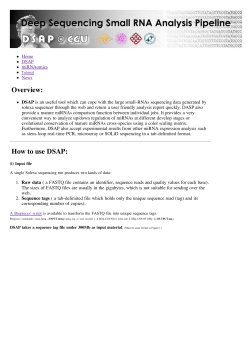 DSAP: Deep-Sequencing Small RNA Analysis Pipeline