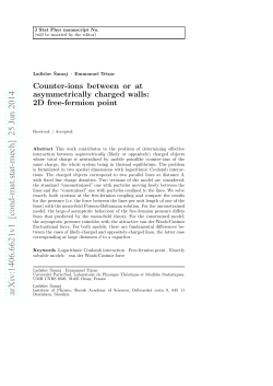 Counter-ions between or at asymmetrically charged walls: 2D free