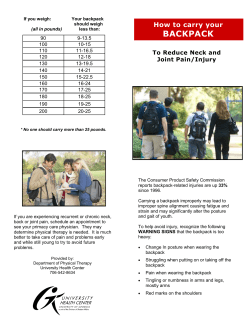 How to Carry Your Backpack to Reduce Neck and Joint Pain/Injury
