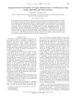 Automated Structure Elucidation of Organic Molecules from 13C