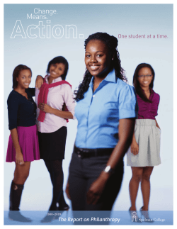 Change. means. - Spelman College