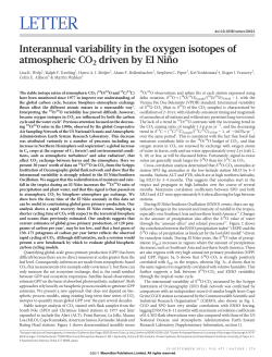Interannual variability in the oxygen isotopes of atmospheric CO2