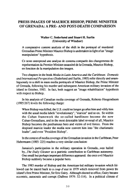 press images of maurice bishop, prime minister of grenada: a pre