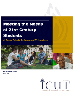 Meeting the Needs of 21st Century Students