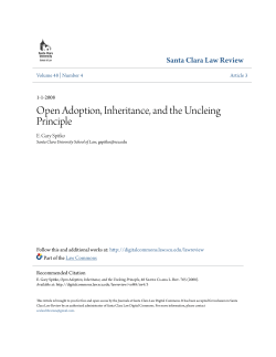 Open Adoption, Inheritance, and the Uncleing Principle