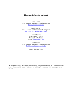 Firm-Specific Investor Sentiment