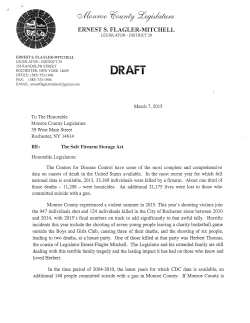 Safe Firearm Storage legislation