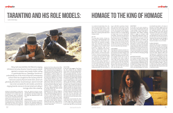 Tarantino and his role models: Homage to the