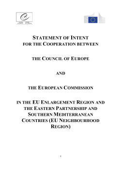 statement of intent - Coe