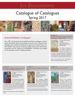 Catalogue of Catalogues