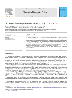 On the number of &alpha;-power-free binary words for 2<&alpha;&le;7/3