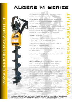 Brochure Augers - Officine Malaguti