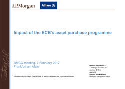 Impact of the ECB`s asset purchase programme