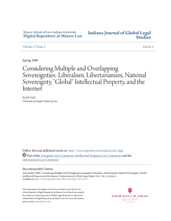 Considering Multiple and Overlapping Sovereignties