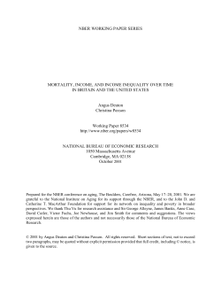 NBER Working Paper - Princeton University
