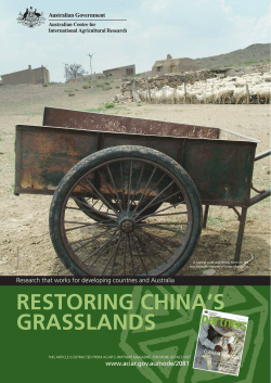 restoring china`s grasslands