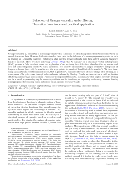 Behaviour of Granger causality under filtering: Theoretical