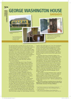 George Washington House Barbados (PDF 260kb)