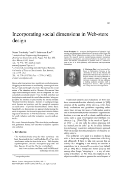 Incorporating social dimensions in Web