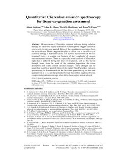 Quantitative Cherenkov emission spectroscopy for