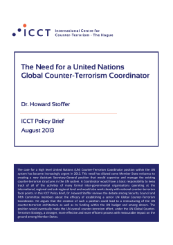 The Need for a United Nations Global Counter
