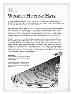 Wooden huntIng hAts - the Alutiiq Museum