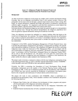 IPP23 - World bank documents